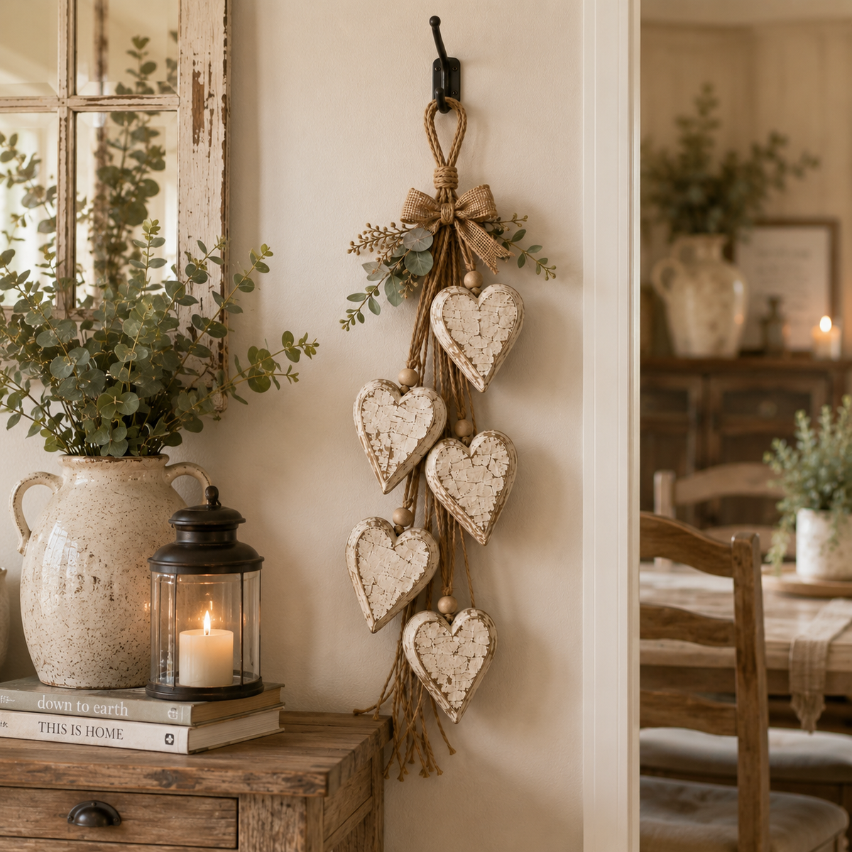 🔥49% Off Last Day 🤎 Hanging Heart Wall Decor
