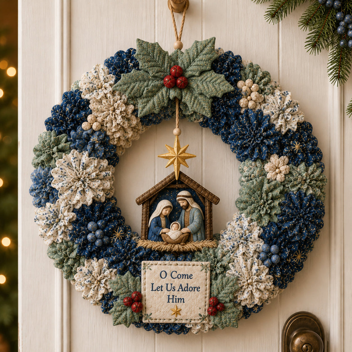 ✨🔥49% Off Last Day 🔥3D Fabric Poke Wreath DIY Kit