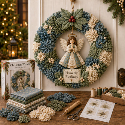 ✨🔥49% Off Last Day 🔥3D Fabric Poke Wreath DIY Kit