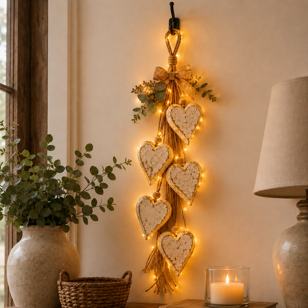 🔥49% Off Last Day 🤎 Hanging Heart Wall Decor