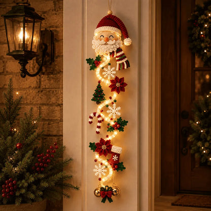⏳ Last Day 49% OFF – 🎄Glowing Christmas Door Hanger | 6 Festive Light Designs✨