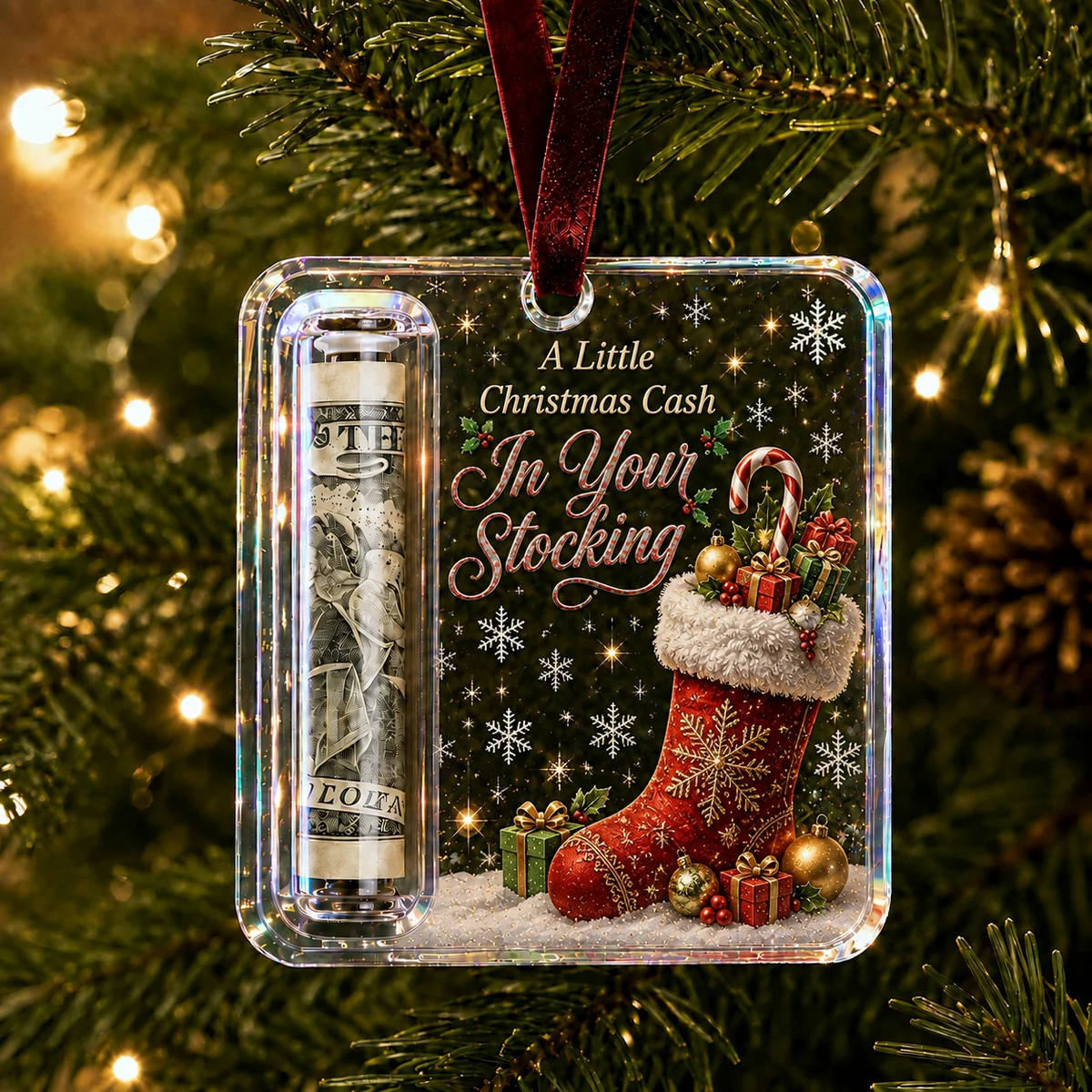 🔥Christmas Cash Gift Ornament- Make Cash Feel Like A Real Christmas Gift💵