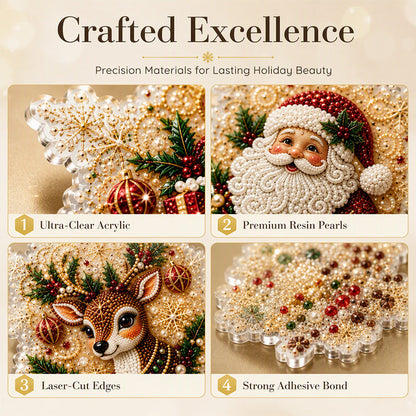 🎄 DIY Diamond Ornament Set | Festive Craft Fun