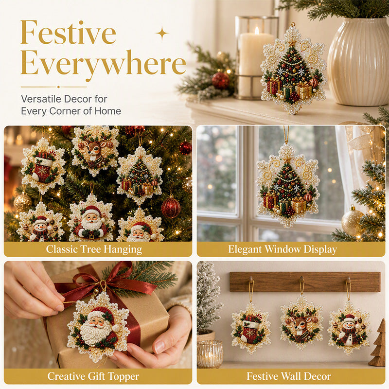 🎄 DIY Diamond Ornament Set | Festive Craft Fun