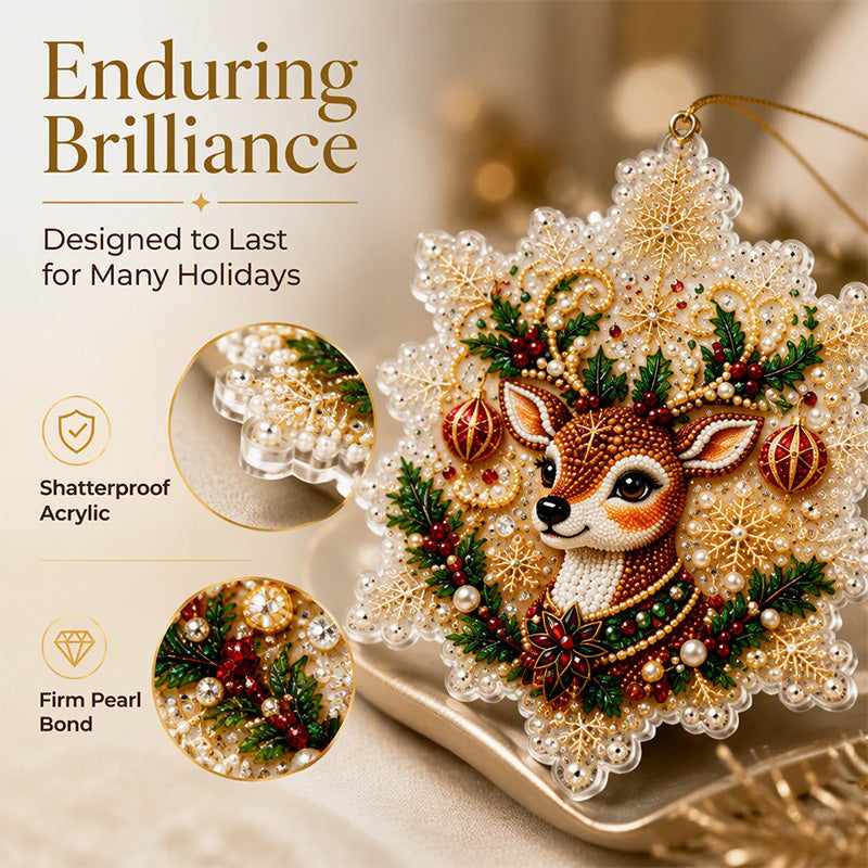 🎄 DIY Diamond Ornament Set | Festive Craft Fun