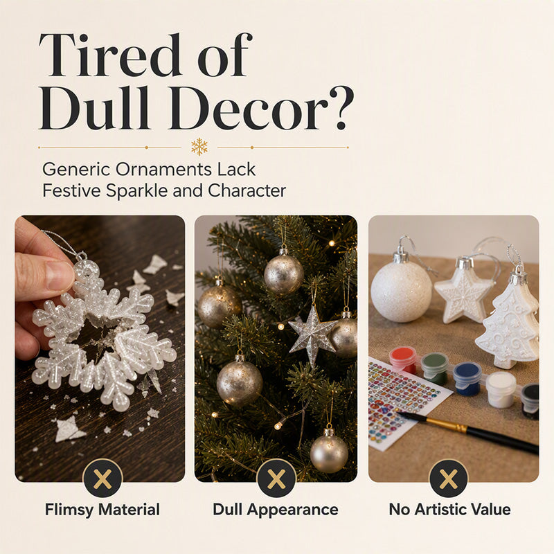 🎄 DIY Diamond Ornament Set | Festive Craft Fun