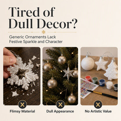 🎄 DIY Diamond Ornament Set | Festive Craft Fun